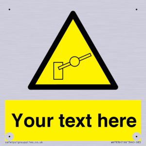 Custom warning barrier